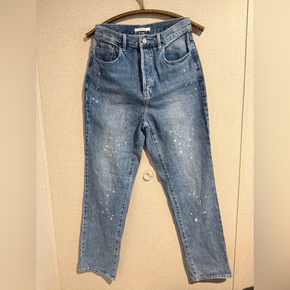 Pacsun Womens Jeans 29 Blue
Straight High Waist Ripped Denim
Pants Button